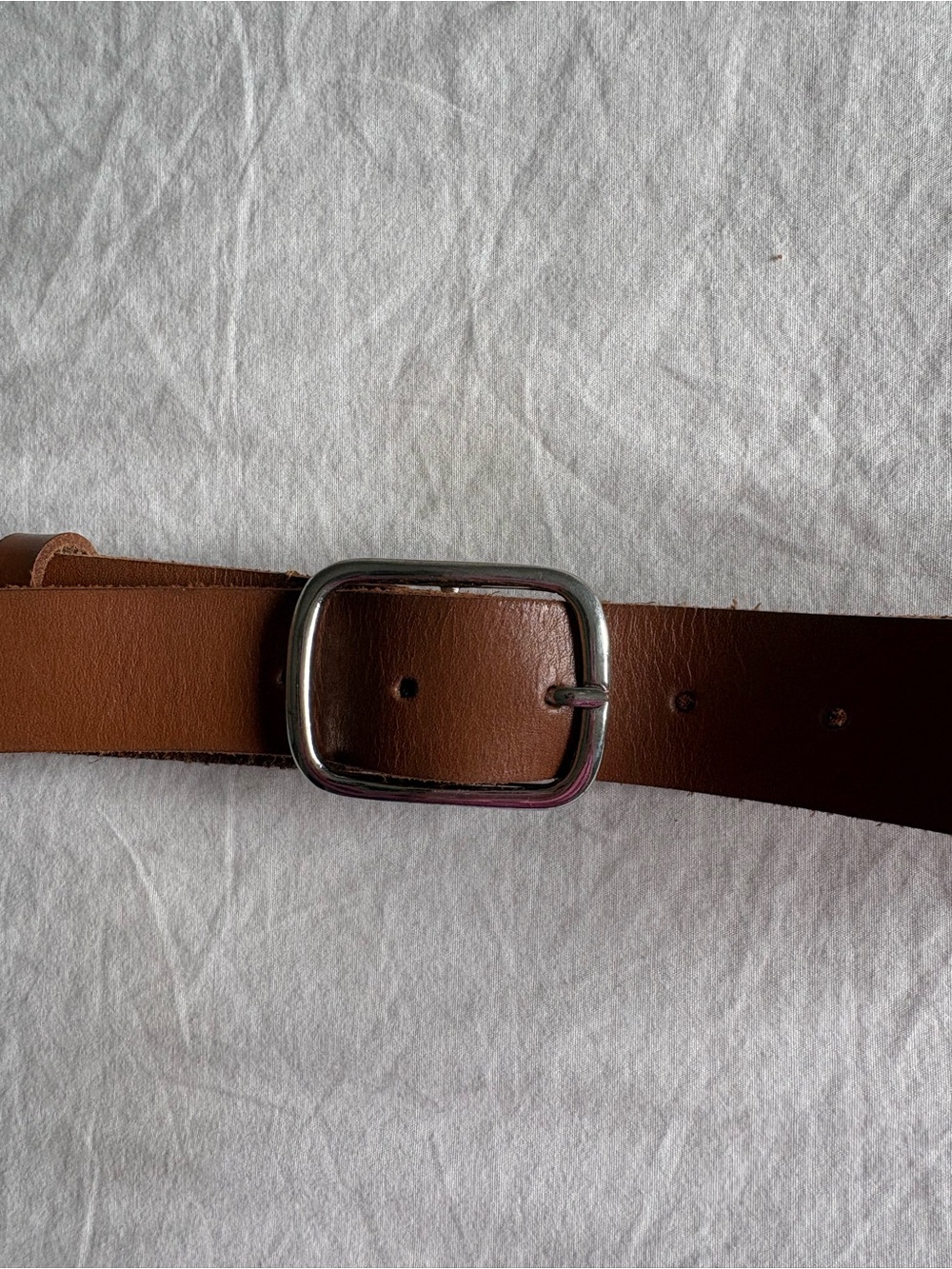 Part Two Classic Brown Women’s Belt with Silver Buckle - Picture 2 of 4